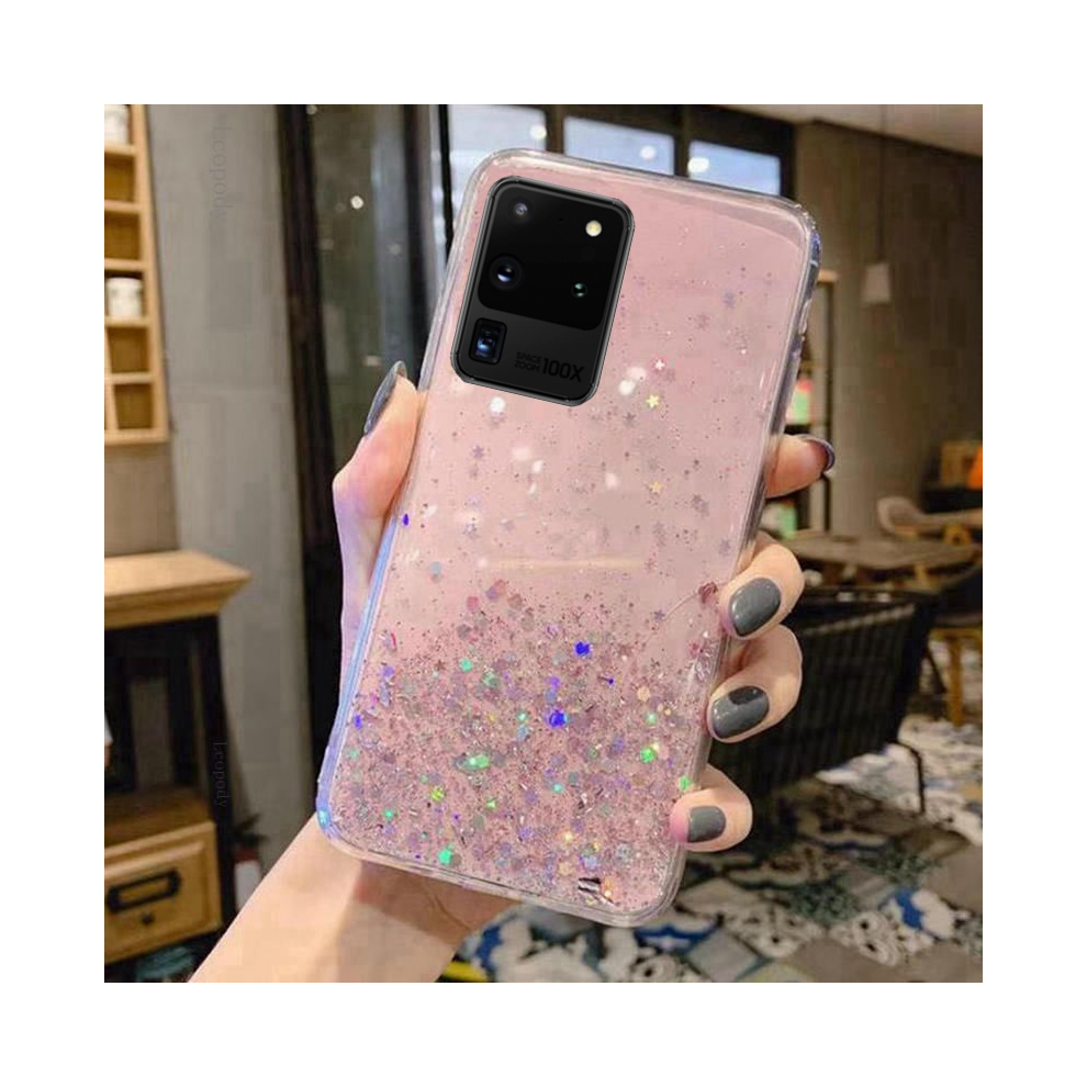 (pink case, S20 Ultra) Bling Glitter Soft Phone Case For Samsung Galaxy S-image-OPC-PGF6J6D-NEW