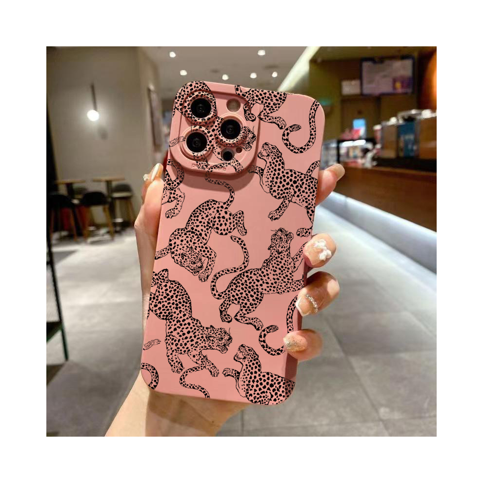 (3, S22) Pink Leopard Print Pattern Phone Case For Samsung-image-OPC-PGF6JHN-NEW