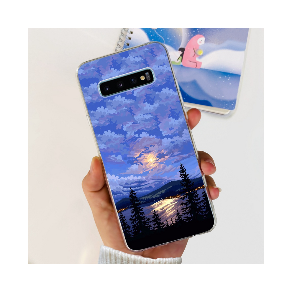 (Shell-U46, Samsung S10 Plus) For Samsung Galaxy S10 Lite Plus Case Lovely Astro 931288190667