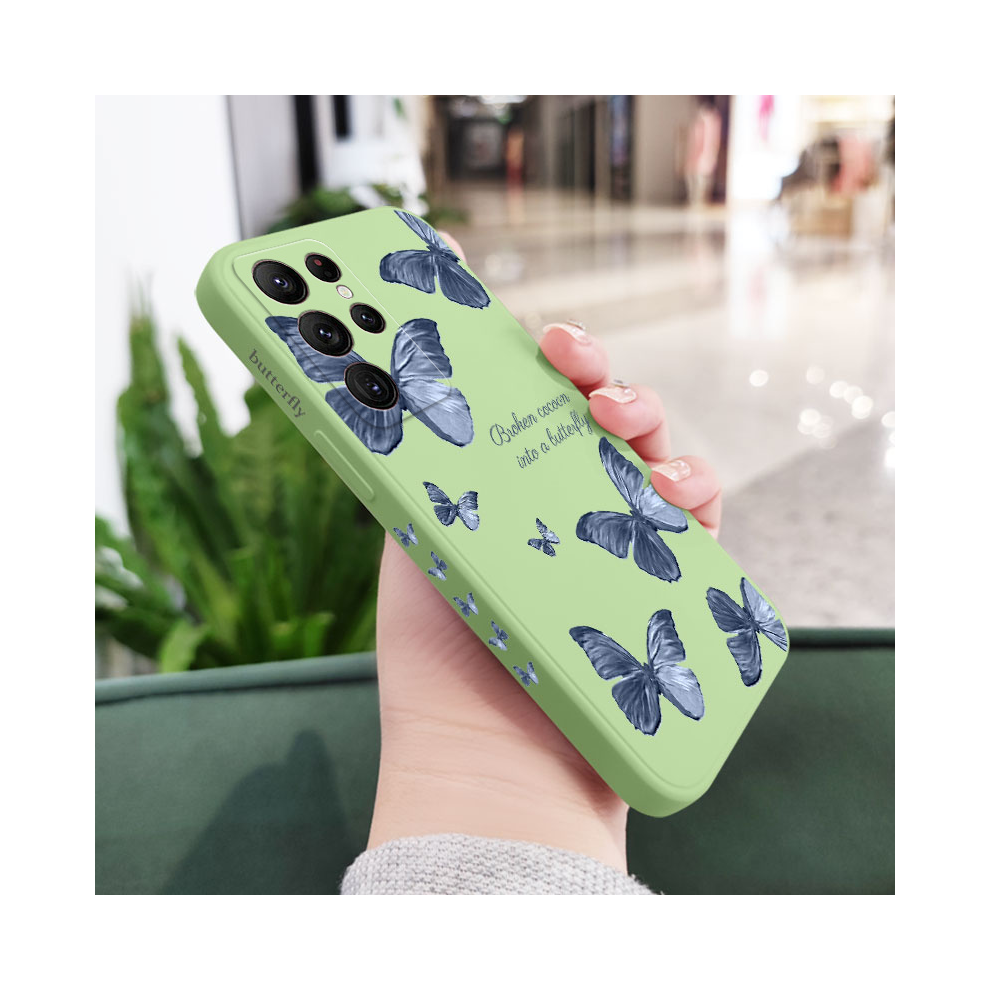 (Light Green 1, For S20) Red Blue Butterfly Phone Case For Samsung Galaxy S-image-OPC-PGF6QDW-NEW