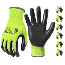 Manusage gants de travail de nitrile 3D confort stretch ajustement puissant stretch tactile tactile durable mousse revetue de mousse flexible leg