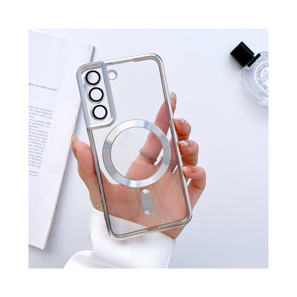 (, Samsung S23 Ultra) For Magsafe Wireless Charge Case For Samsung Galax Silver 931288261152
