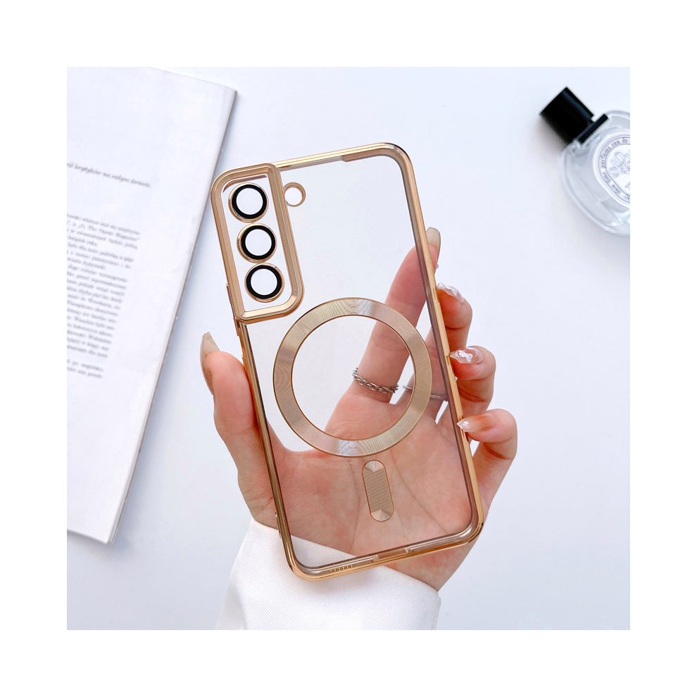 (, For Samsung S23) For Magsafe Wireless Charge Case For Samsung Galax Gold 931288261404