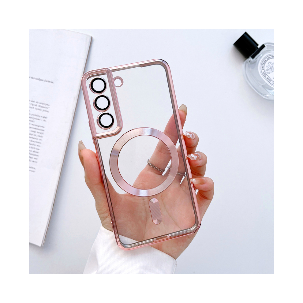 (Rose For Samsung S23) For Magsafe Wireless Charge Case For Samsung Galax Gold 931288261374