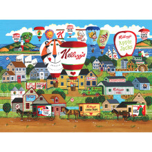 RoseArt - Kellogg's - Fejring af varmluftsballon - 1000 brikkers puslespil til voksne