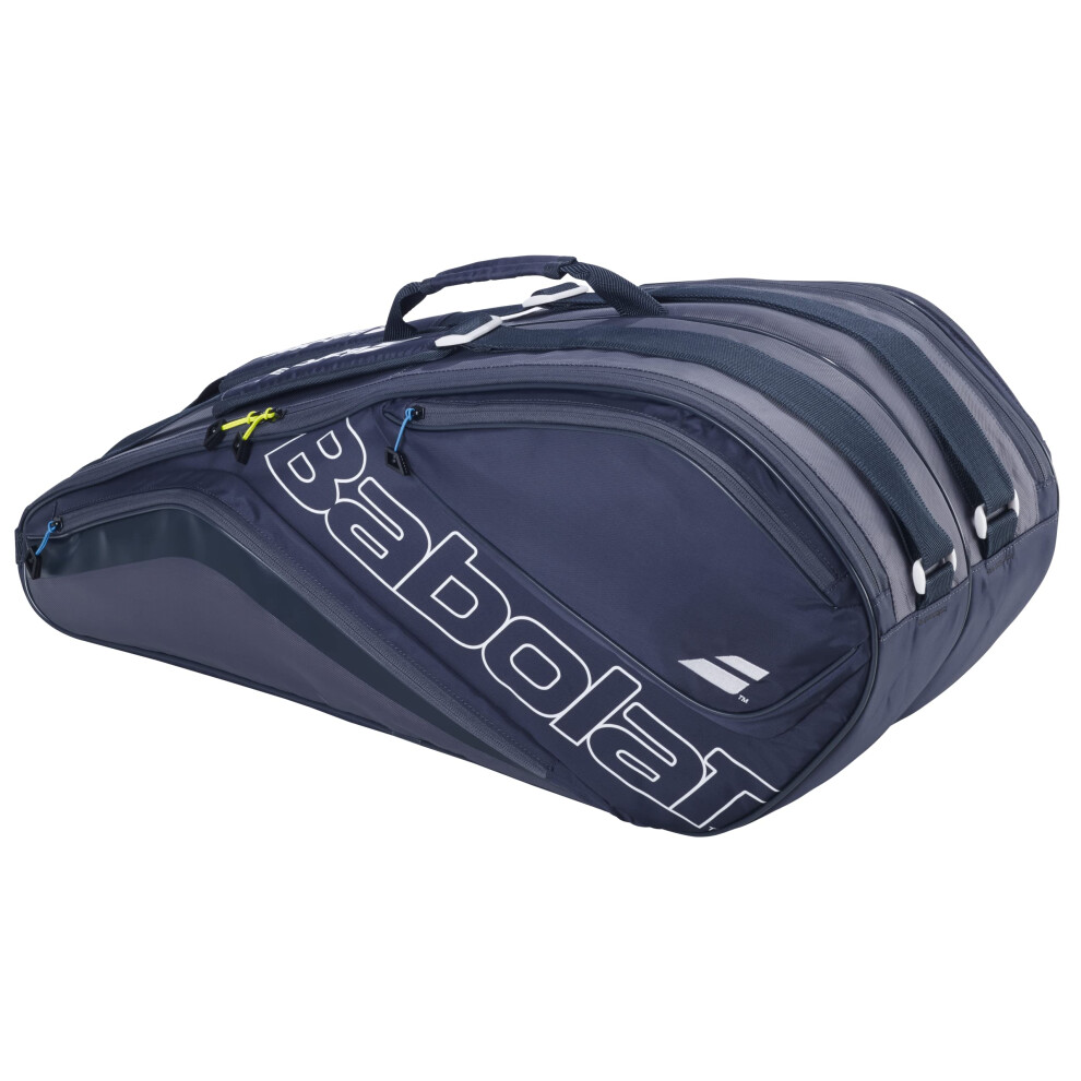 Babolat - Evo Court L Tennis Bag - Sports Cover - Transport up to 6 Rackets - 2 Main Compartments and 4 Accessories Pockets - 2 Handle and 2 Backpack