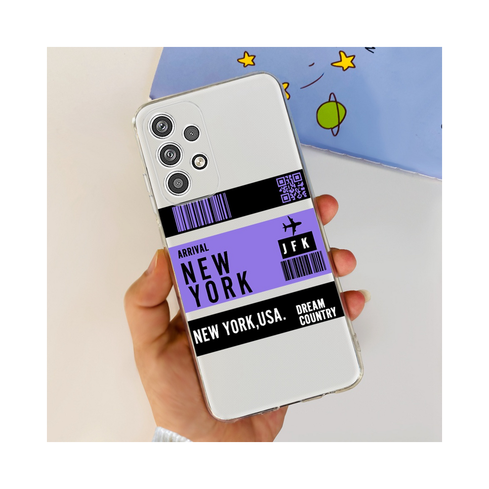 (Light For Samsung A23) Silicone Case For Samsung Galaxy A23 4G 5G Cute Pa Purple 931288267789