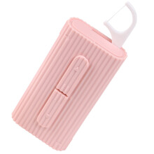 Pink Dental Floss Transportable Case Opbevaring 10 Picks Voksen Floss i ?ske. Det bedste v?rkt?j til rensning af t?nder og mundpleje. B?rbar rejs