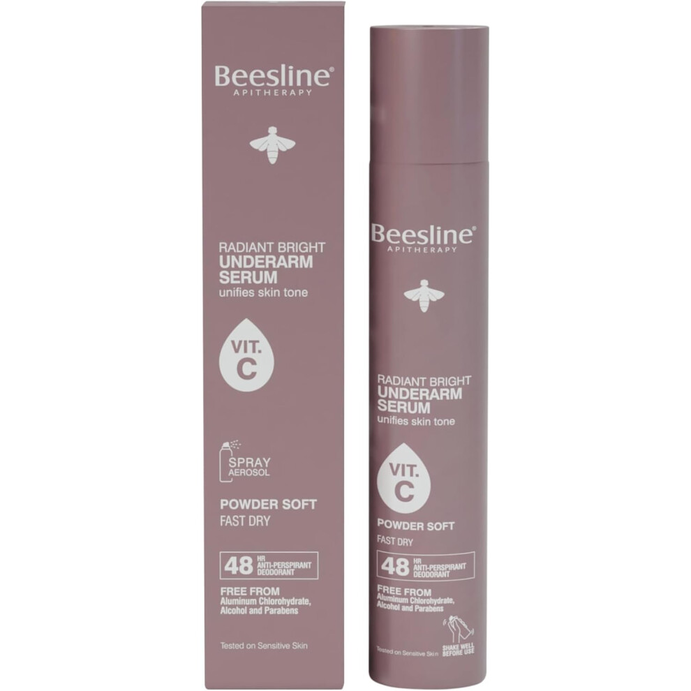 Beesline Radiant Glow Underarm Serum |48-Hour Long-Lasting Protection, Fast-Drying Formula, Gentle on Sensitive Skin - 150ml