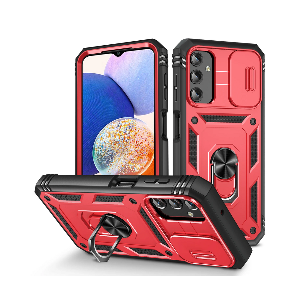 (, For Galaxy A51 4G) Anti-Knock Hard Phone Armor Case For Samsung Galax Red 931288285332