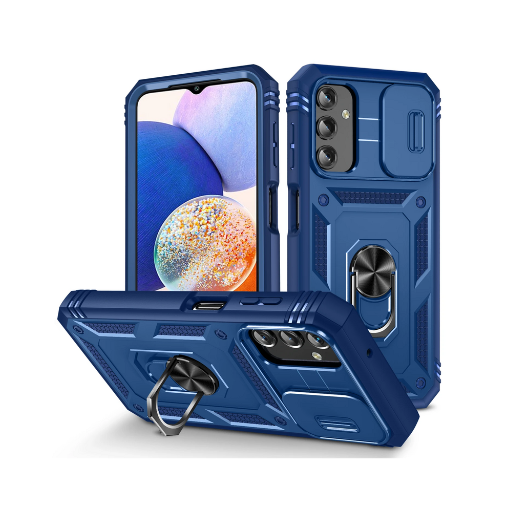 (Navy For Galaxy A51 4G) Anti-Knock Hard Phone Armor Case For Samsung Galax Blue 931288285301