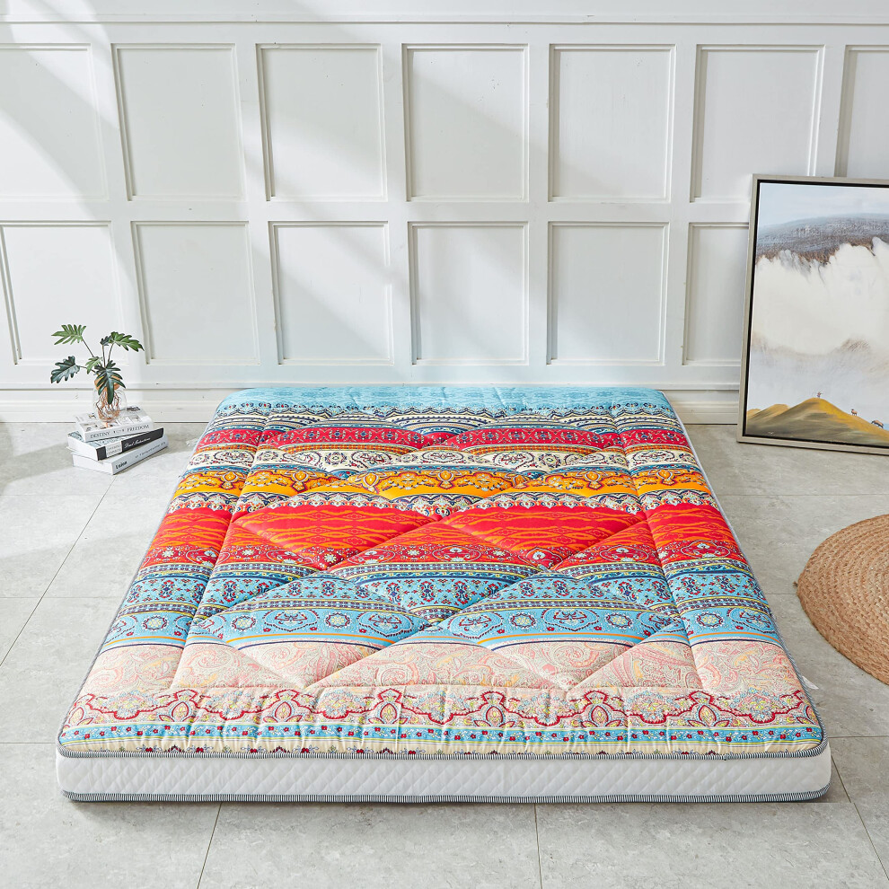 Matelas de sol japonais Heimorn, matelas futon    pais, matelas de couchage pliable et portable, matelas de camping enroulable avec housse anti-pou