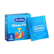 12 x Durex Close Fit Condoms ( 4 x Pack 3 ) | Tighter Slim Snug Trim