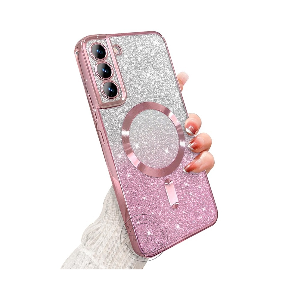 (, For Galaxy Note20) Glitter Bright Cover For Samsung Galaxy S25 S24 S2 Pink 931288280535