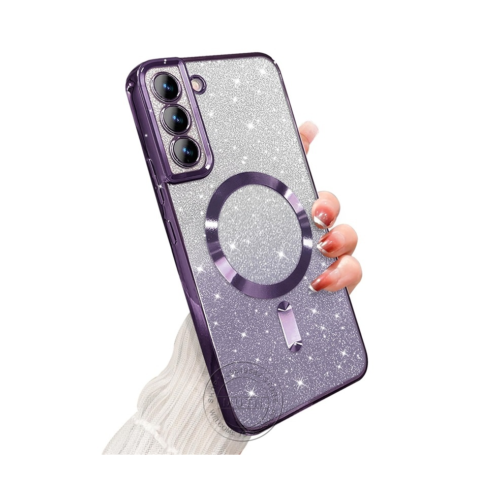 (, For Galaxy S24) Glitter Bright Cover For Samsung Galaxy S25 S24 S2 Purple 931288282072
