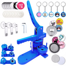 Nice2Have Button Maker Machine Multiple Sizes 1-1.25-2.25in 500 Buttons 15 Bottle Openers 15 Fridge Magnets 15 Keychain Buttons 500+ Free Designs 3 C