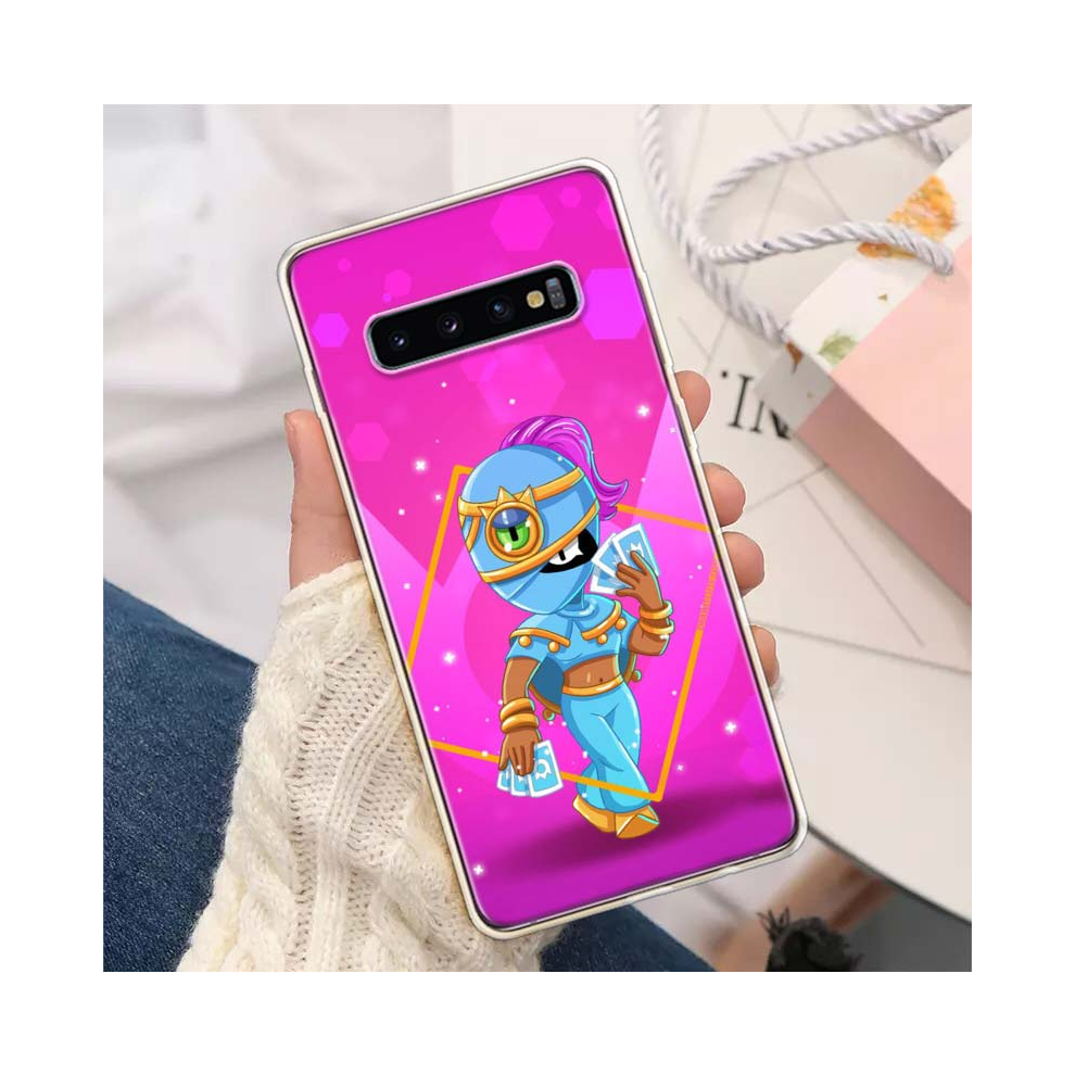 (Fa219-10, Samsung A9 2018) Cartoon Transparent Silicon Call Phone Case For Sa 931288282805