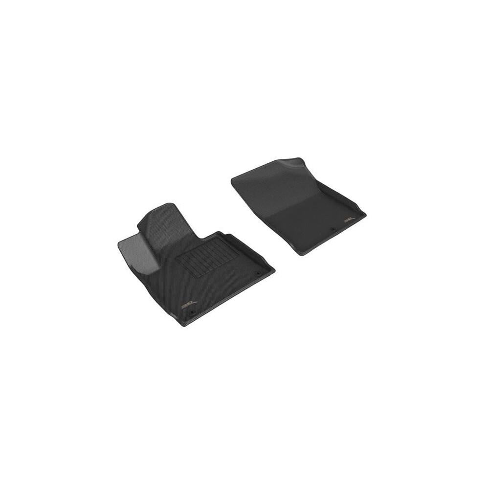 3D Maxpider L1hy11711509 Kagu Series R1 Compatible Floor Mat For 2021-2023 Hyundai Santa Fe, Black 190204065223