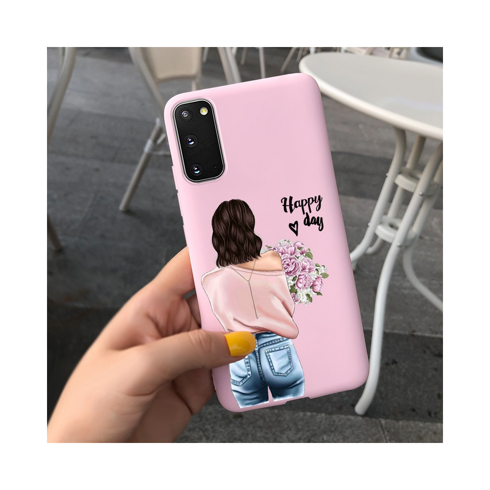 (Clear, For Galaxy S20 Fe) Fashion Girl Flower Phone Case For Samsung S20 5G 931288303296