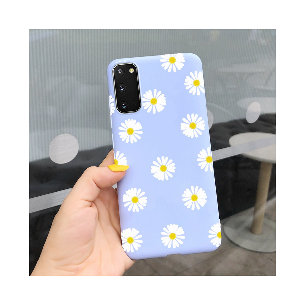 (Lavender, For Galaxy S20) Fashion Girl Flower Phone Case For Samsung S20 5G Purple 931288303609