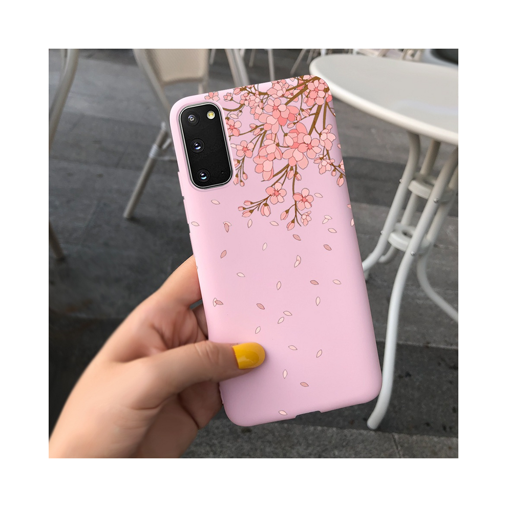 (Apricot, For Galaxy S20 Fe) Fashion Girl Flower Phone Case For Samsung S20 5G 931288304101