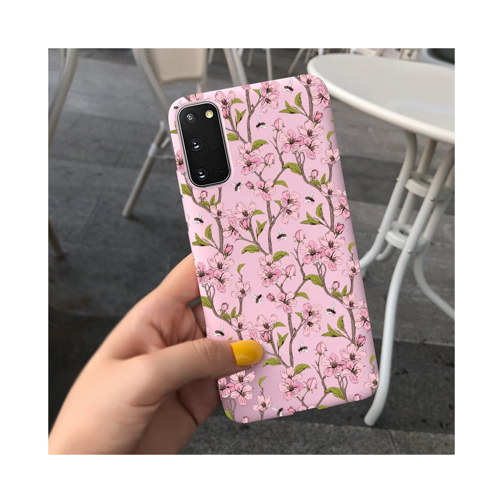 (Maroon, For Galaxy S20 Plus) Fashion Girl Flower Phone Case For Samsung S20 5G 931288304293