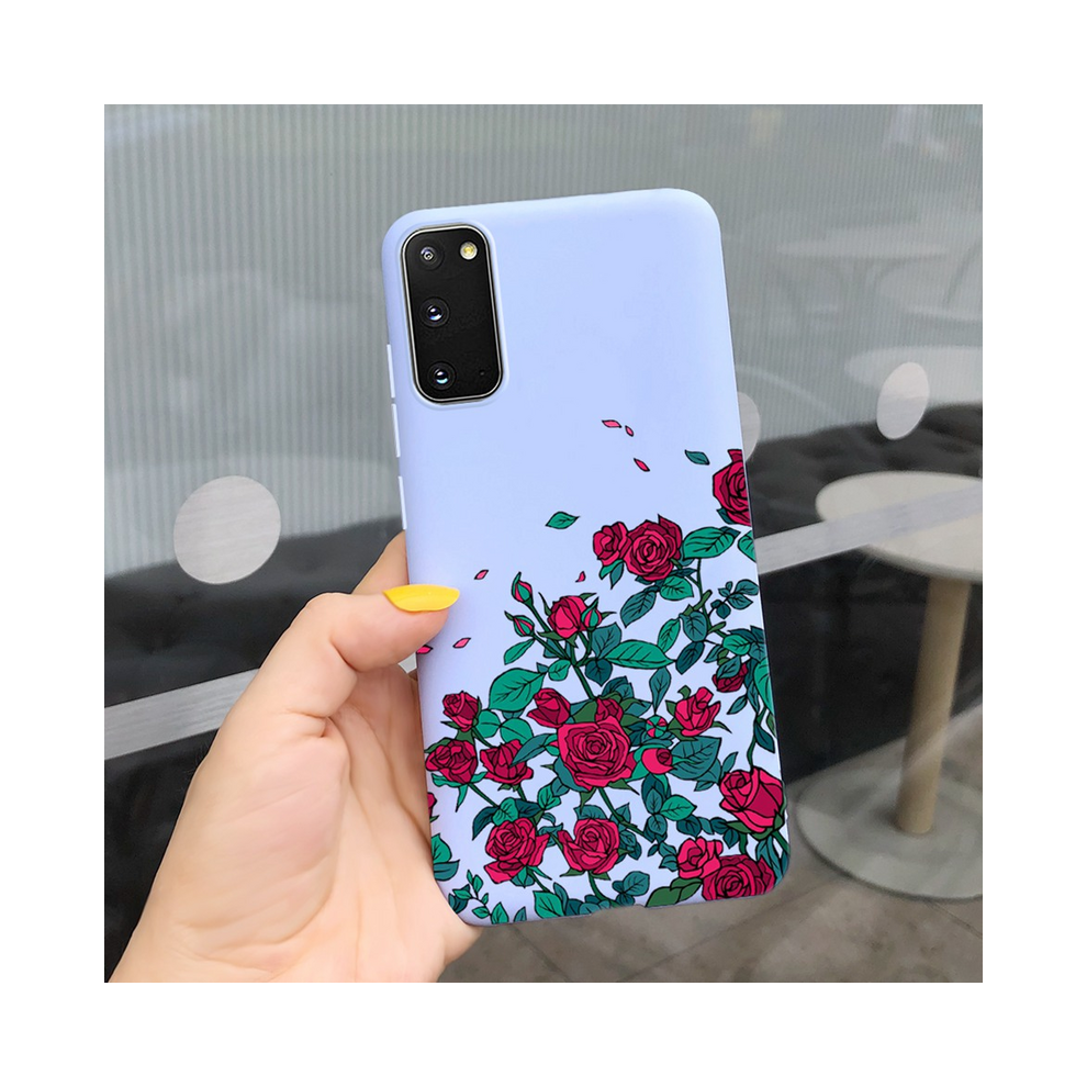 (Ginger, For Galaxy S20) Fashion Girl Flower Phone Case For Samsung S20 5G 931288304569
