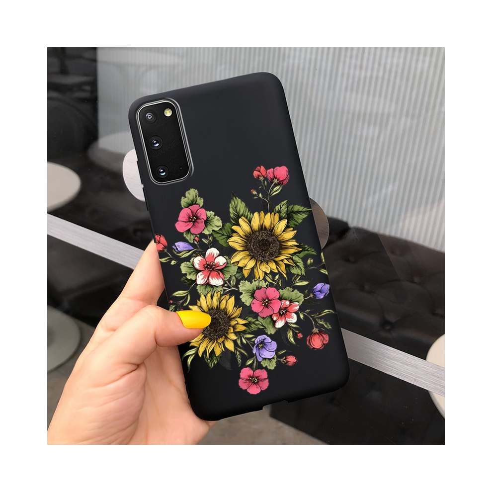 (Gray For Galaxy S20 Fe) Fashion Girl Flower Phone Case For Samsung S20 5G Pink 931288305061