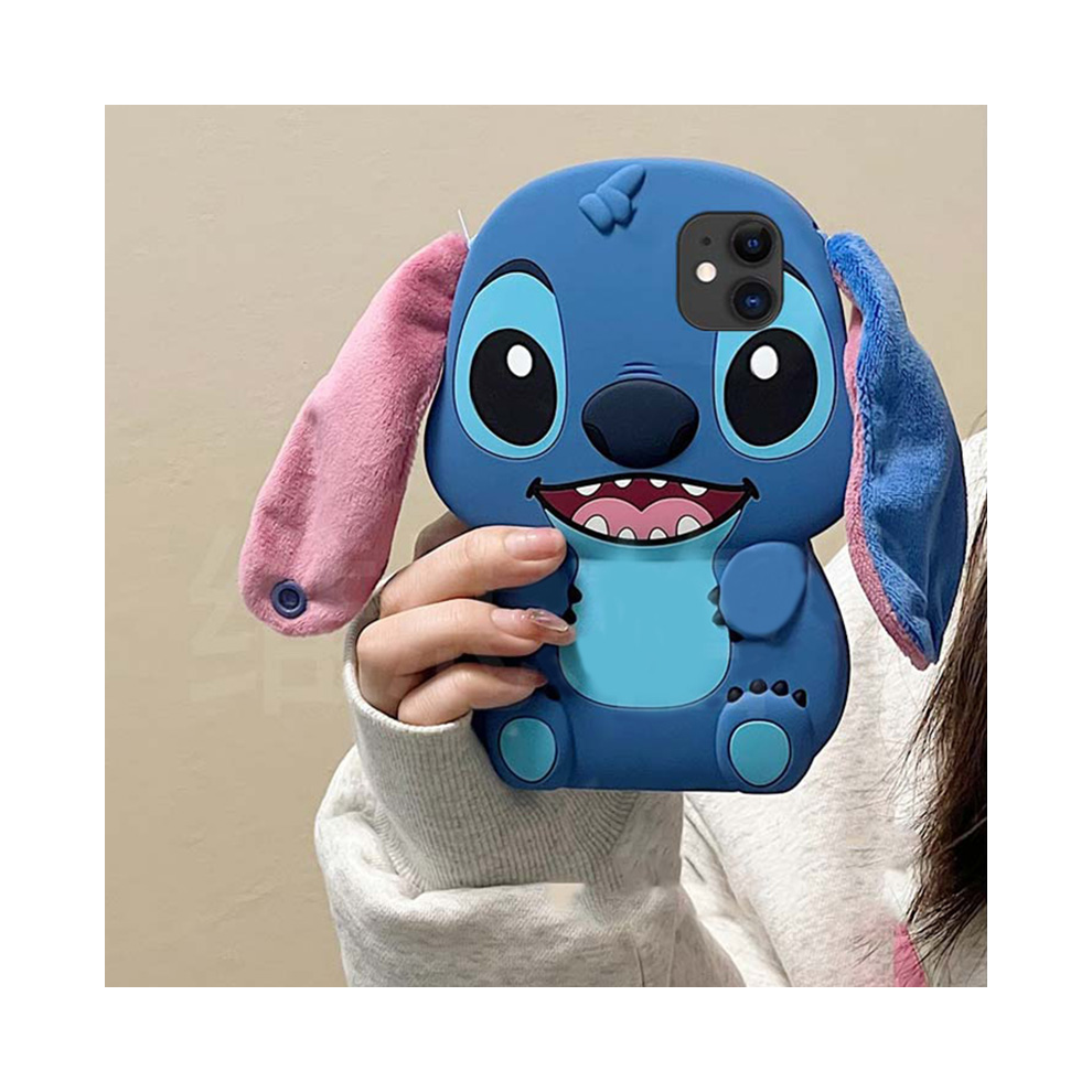 (, A52 A52s 5G) 3D Stitch Ear Cartoon Cute Case For Samsung Galaxy Black 931288343223