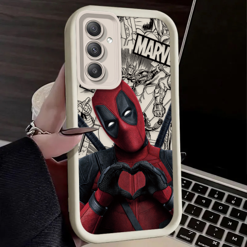 (6, Galaxy A24 4G) Marvel Deadpool Silicone Phone Case For Samsung Ga