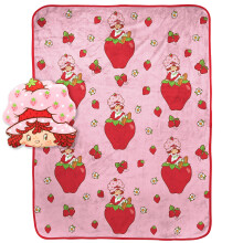 Sada Nogginz s ru   ov   mi jahodami Strawberry Shortcake - 40 x 50 palcov    deka a vank      , super m   kk   , 2-dielna sada