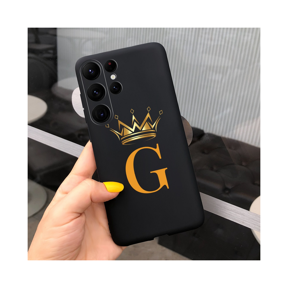(, S23 Ultra) Fashion 26 Initial Letter Case For Samsung Galaxy Gold 931288335464