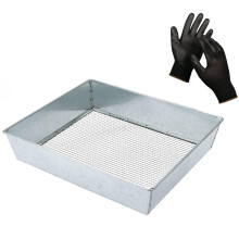 Wenses Soil Sifter 12 x 10 hvelykes szabvny mretu, 1/4 hvelykes hlval, munkakesztyuvel