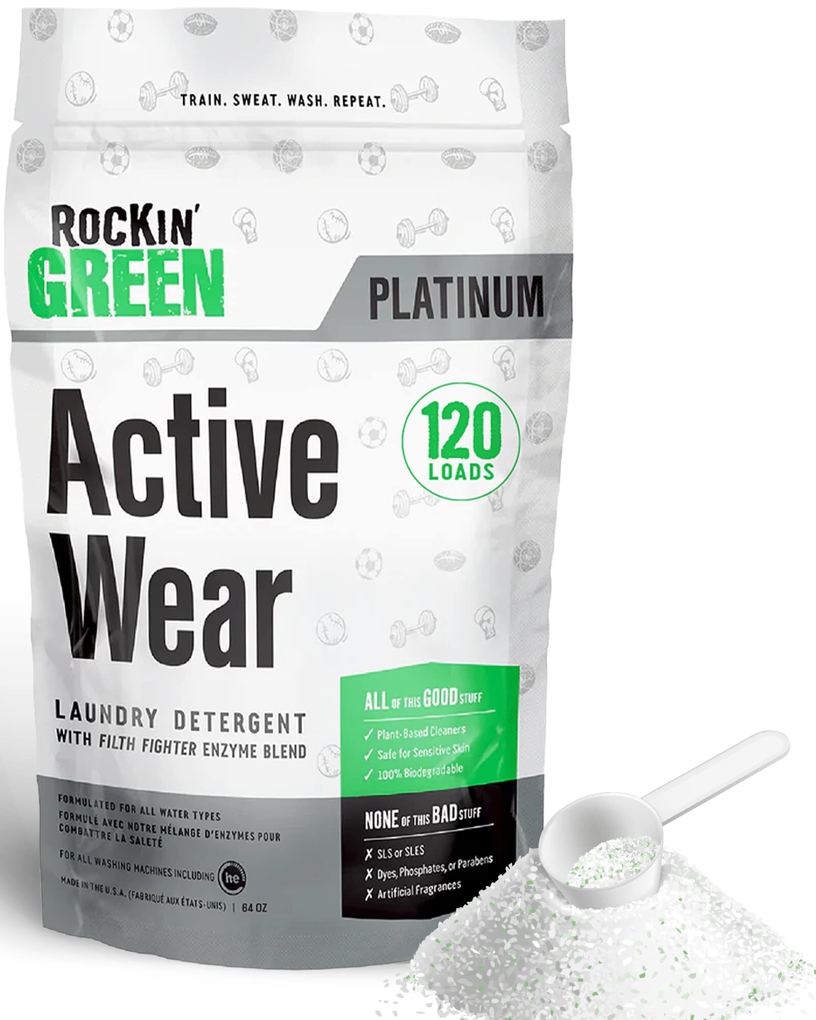 Rockin 'Green Laundry detergent a base de detergent a linge naturel en ...