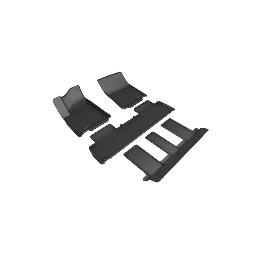 3D Maxpider L1ri00501509 Kagu R1, R2 & R3 Floor Mats For 2022-2024 Rivian R1s Black 190204067098