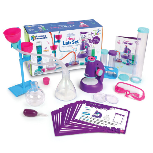 Learning Resources Primary Science Deluxe Lab Set Pink - 45 Pieces Ages ...