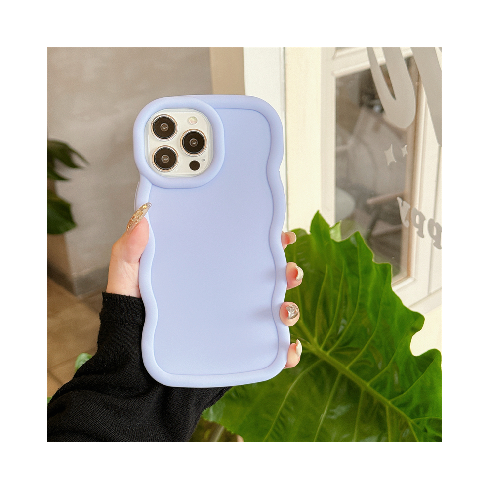 (, Galaxy A52(A52 5G)) Wave Side Liquid Silicone Phone Case For Samsung G Purple 931288355660