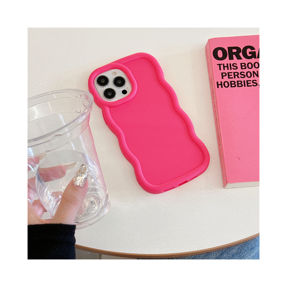(Rose, Galaxy A52s 5G) Wave Side Liquid Silicone Phone Case For Samsung G 931288356131