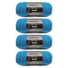 Arteza Acrylic Yarn for crocheting 4 x 200-g Skeins of Worsted Yarn for Knitting Peacocking A504 Machine Washable Knitting crochet Supplies - Use