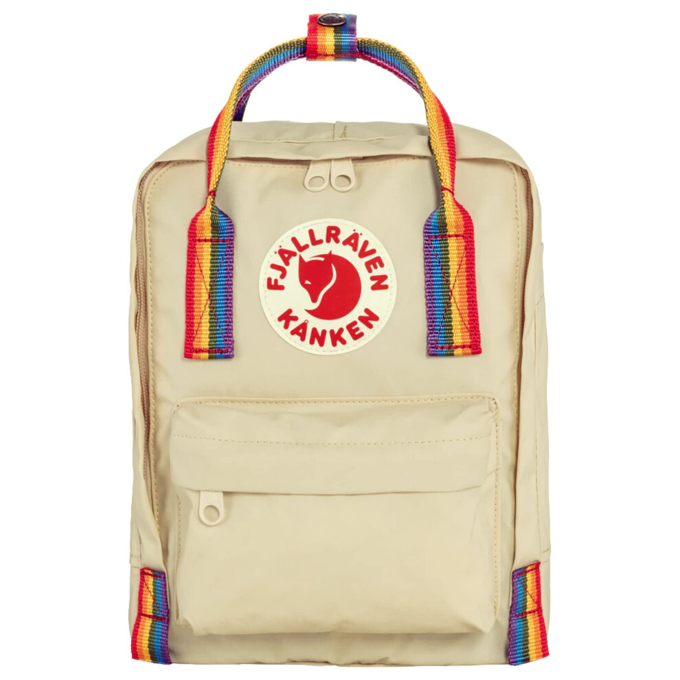 FjAllrAven KAnken Rainbow Mini Backpack for Men  and Women - Durable Fabric with Adjustable Shoulder Straps  and Lightweight Backpack Light OakRainbow