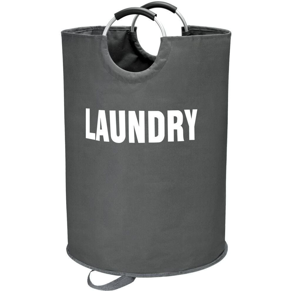 Maxsilan 160L XX-Large Laundry Basket  Freestanding Tall Clothes Hamper  Collapsible Laundry Bag  Waterproof with Foam Protected Aluminum Handles for