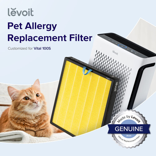 Levoit LEVOIT Vital 100S Φίλτρο Αντικατάστασης για Καθαριστή Αέρα με HEPA, 3-σε-1, Συσκευή Vital 100S-RF-PA 1