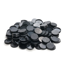 Easypegs 25 mm teksturerede plastikrunde baser eller 0,98 tommer Wargames Table Top Games 120 Count