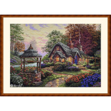Merejka K-212 Make a Wish Cottage Counted Cross Stitch Kit  Cotton  Multi-Colour  30 x 41 cm