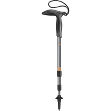 B   ton de marche l   ger et r   glable LEKI Super Micro en aluminium pour trekking et randonn   e - Noir-Anthracite-Cuivre - 90-120 cm