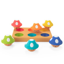 Sassy Mischievous Matching Mushrooms Sorting Board Social Emotional Learning Toy STEM 12+ Months