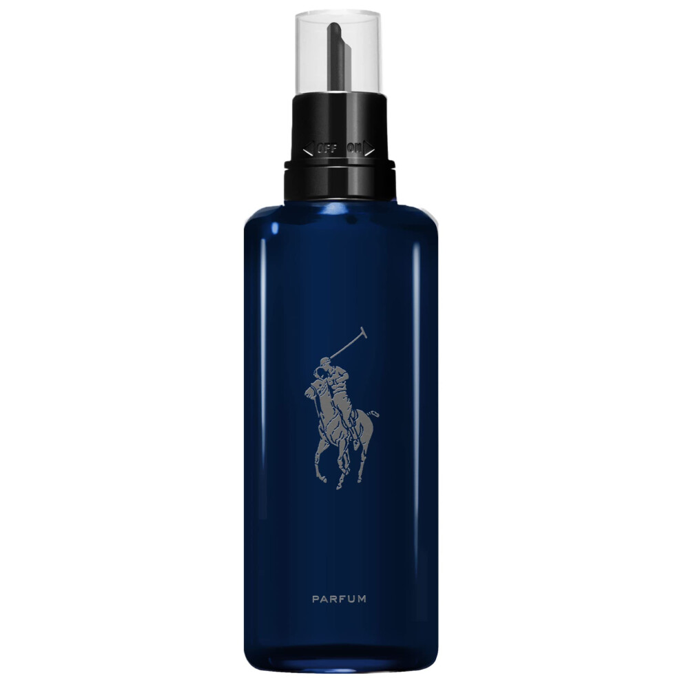 RALPH LAUREN FRAGRANCES Polo Blue - Parfum - Refill - Men's Cologne - Aquatic & Fresh - With Citrus  Oakwood  and Vetiver - Intense Fragrance - 5.1 Fl