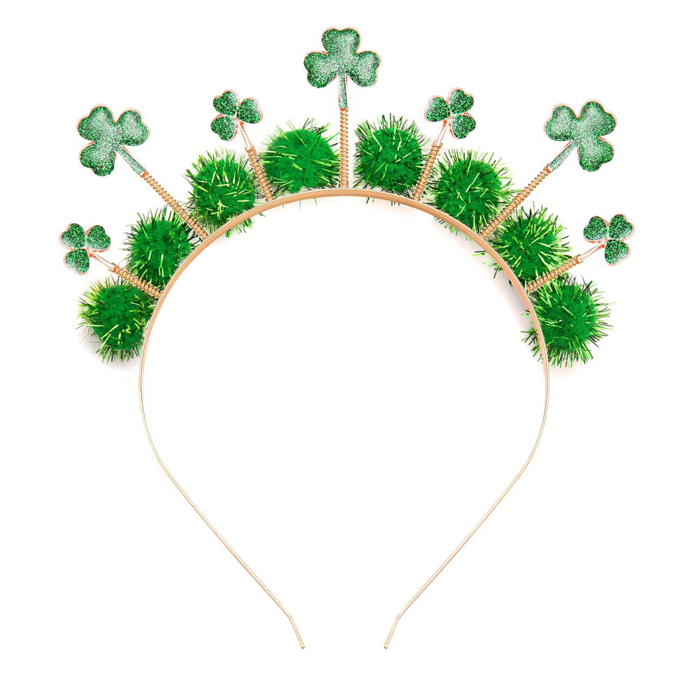 Cealxheny Bandeaux De La Saint-Patrick, Bandeaux Strass Scintillants, Bandeaux Porte-Bonheur Irlandais, Accessoires De La Saint-Patrick, Cadeau-image