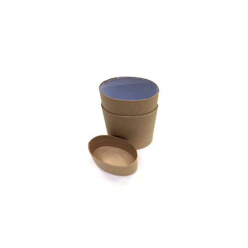 Empty Cardboard Deodorant Containers 75g (2.5 oz) - Oval Shape - Push-Up Style (6-Pack, Brown) 1