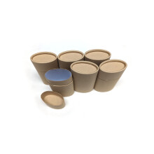 Empty Cardboard Deodorant Containers 75g (2.5 oz) - Oval Shape - Push-Up Style (6-Pack, Brown)